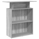  Resepsjonspult grå sonoma 100x40x104 cm konstruert tre