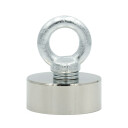 SuperMagneter Supermagnet Ø 50 Mm Med Gjenge   Løftekraft 160 Kg   Magnetfisking