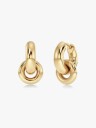 Edblad Chunky Eternal Earrings Gold Gull ONE SIZE