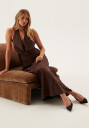 Forever New Becca Cowl Halter Satin Gown