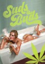 Suds Buds Sexy Girl Smoking Cannabis Joint In Bath Plakat / 50x70