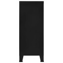 vidaXL Industriell oppbevaringskiste svart 90x40x100 cm stål