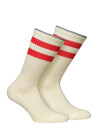 Alpacasocks&Co Knitted Merino Socks In 2 Pack Red 42 45