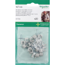 Schneider Electric Tc-Kabelklemmer 20 Stk Grå 7-10mm 5 Stk