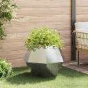 vidaXL Plantekassed 2 pcs sølv 75 x 75 x 60 cm Rustfritt Stål