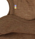 Joha Balaclava Ull 2 lags Varm Brun 48 cm Balaclava dobbel
