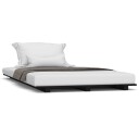 vidaXL Sengeramme svart 90x190 cm heltre furu