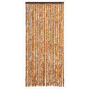 Vidaxl Insektgardin Oker Og Hvit 90x220 Cm Chenille