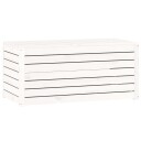 vidaXL Hagekasse hvit 101x50,5x46,5 cm heltre furu