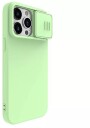 Nillkin Camshield Silikonetui Til Iphone 15 Pro Max Med Kamerabeskytter - Mint