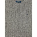 Ralph Lauren Kids Cable Knit Wool Cashmere Sweater   Grey   S