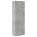  Oppbevaringsskap betonggrå 70x42,5x225 cm konstruert tre