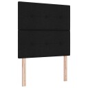  LED Hodegavl Svart 90 cm Stoff