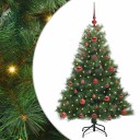  Kunstig juletre med 150 LED med stativ grønn 120 cm PE og PVC