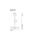 Marset Ginger 42 Taklampe Wengé