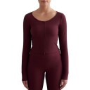 Aim'n Treningstopp Ribbed Performance Zipped Cardigan Rød