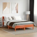  Sengeramme med hodegavl voksbrun 150x200 cm heltre furu 8721012428232