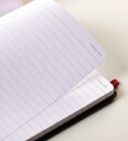 Oxford Black N" Red   Journal   A5 148 X 210 Mm   144 Sider   Ekstrahvit Papir   Linjert   Svart Perm