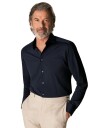 Eton Navy Four-Way Stretch Shirt Skjorte Marine  male 43