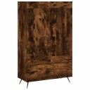 vidaXL Highboard røkt eik 69,5x31x115 cm konstruert tre
