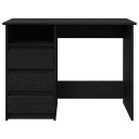  Skrivebord svart 102x50x75 cm konstruert tre