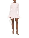 ROTATE Mesh Frill Mini Dress Kjole Lyserosa 38