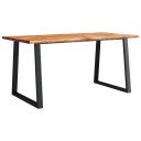  Spisebord med naturlig kant 160x80x75 cm heltre akasie 353290