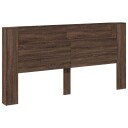  Hodegavl Brun Eik 200 x 16,5 x 103,5 cm Konstruert tre