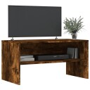 vidaXL TV-benk røkt eik 80x40x40 cm konstruert tre 8720286974964