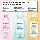 Garnier Micellar Cleansing Water 100 ml - Ansiktsrens for Normal og Sensitiv Hud