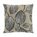 Arvidssons Textil Lyckans blad putetrekk 45 x 45 cm Grå