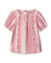 Fliink Addie Ss Blouse Pink 122