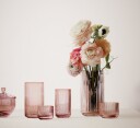 Vase Munnblåst Glass Burgundy 25cm