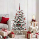  Kunstig sammensatt juletre Hvit 120 cm PE og PVC