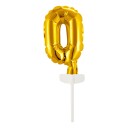 Kakedekorasjon Tallballong Mini Gull   Tall 0