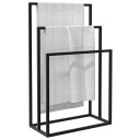 vidaXL Håndklestativ svart 48x24x79 cm jern