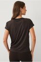 Ellos STUDIO   Treningstopp Cropped Top w Twisted Knot   Brun