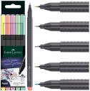 Faber Castell Grip Fineliner Sett Pastell 5 Farger