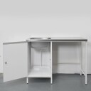 Contura Vaskebenk CAB 12 Hvit Med Plass Til Vaskemaskin Venstre