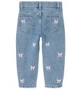 Name It Medium Blue Denim Bows Bella Mom Embroidery Jeans Noos 110