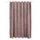 Vidaxl Lystett Gardin Med Metallringer Fløyel Antikk Rosa 290x245 Cm