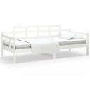vidaXL Dagseng hvit heltre furu 80x200 cm