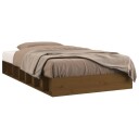 vidaXL Sengeramme honningbrun 75x190 cm 2FT6 Small Single heltre