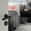 Beslag Design Helix Dørhåndtak 200 Sort med Elegant Industrialisme