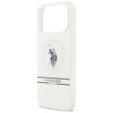 US Polo DH & Bottom Stripe Logo MagSafe deksel for iPhone 17 Pro Max Hvit