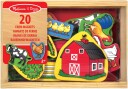 Melissa &  Doug Magneter Bondegård 20 Stk