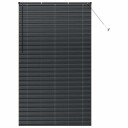  Vindu Persienne med gardiner Svart Aluminium