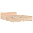 vidaXL Sengeramme med skuffer 135x190 cm 4FT6 Double