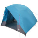 Camping Telt med tak med lagring Blå 275 x 230 x 140 cm taft