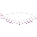  Firkantet bordplate lysebrun 90x90x4 cm behandlet heltre eik 343063